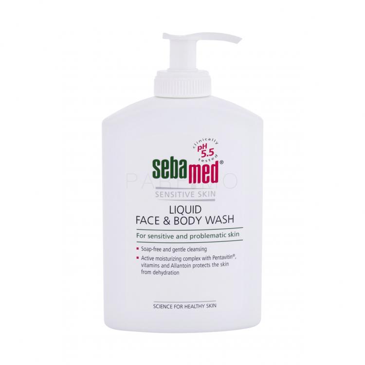 SebaMed Sensitive Skin Face &amp; Body Wash Folyékony szappan nőknek 300 ml