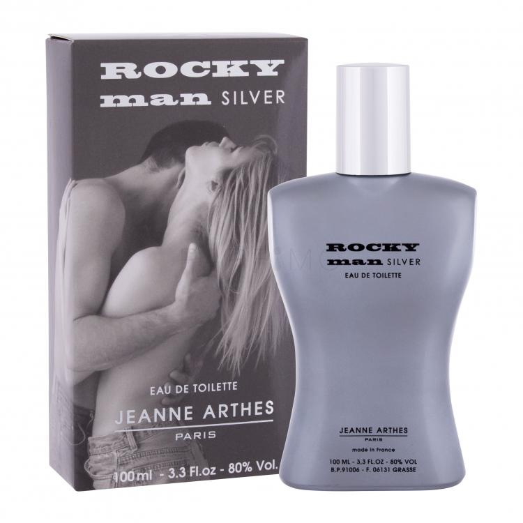 Jeanne Arthes Rocky Man Silver Eau de Toilette férfiaknak 100 ml