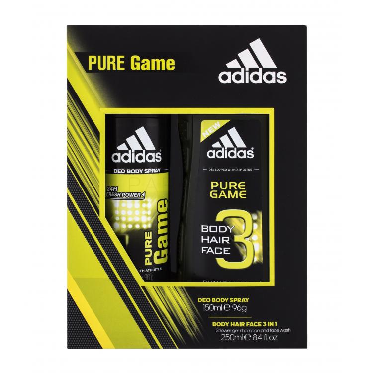 Adidas Pure Game Ajándékcsomagok dezodor 150 ml + tusfürdő 250 ml