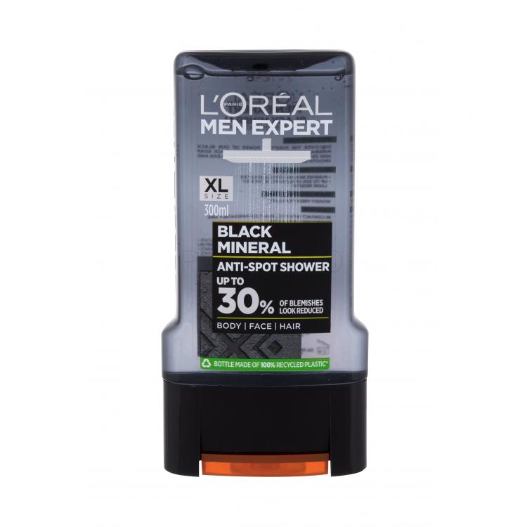 L&#039;Oréal Paris Men Expert Black Mineral Anti-Spot Tusfürdő férfiaknak 300 ml