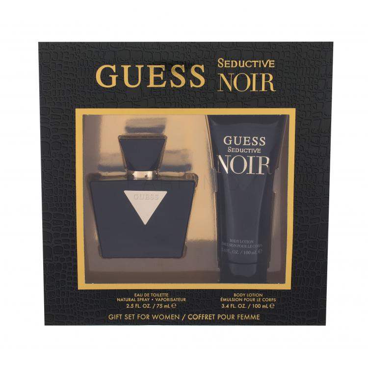 GUESS Seductive Noir Ajándékcsomagok Eau de Parfum 75 ml + testápoló tej 100 ml