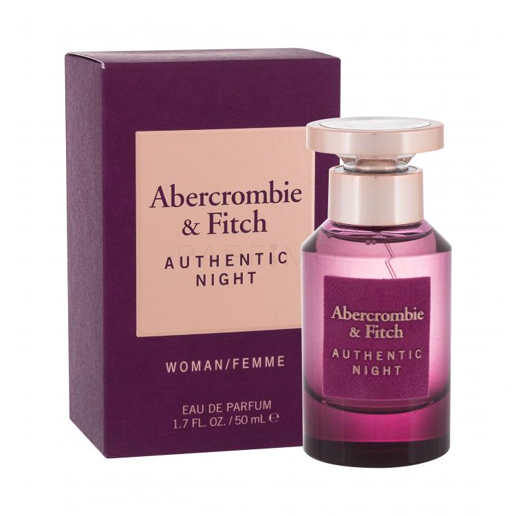 Abercrombie &amp; Fitch Authentic Night Eau de Parfum nőknek 50 ml