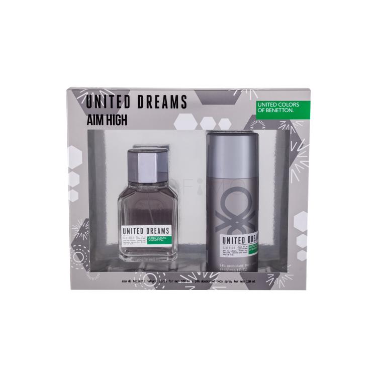 Benetton United Dreams Aim High Ajándékcsomagok Eau de Toilette 100 ml + dezodor 150 ml