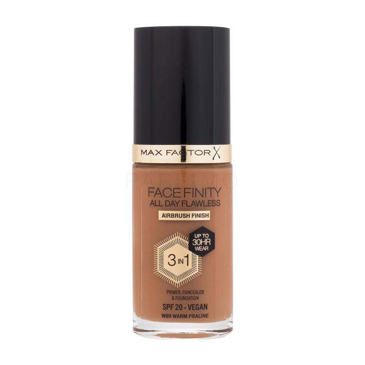 Max Factor Facefinity All Day Flawless SPF20 Alapozó nőknek 30 ml Változat W89 Warm Praline