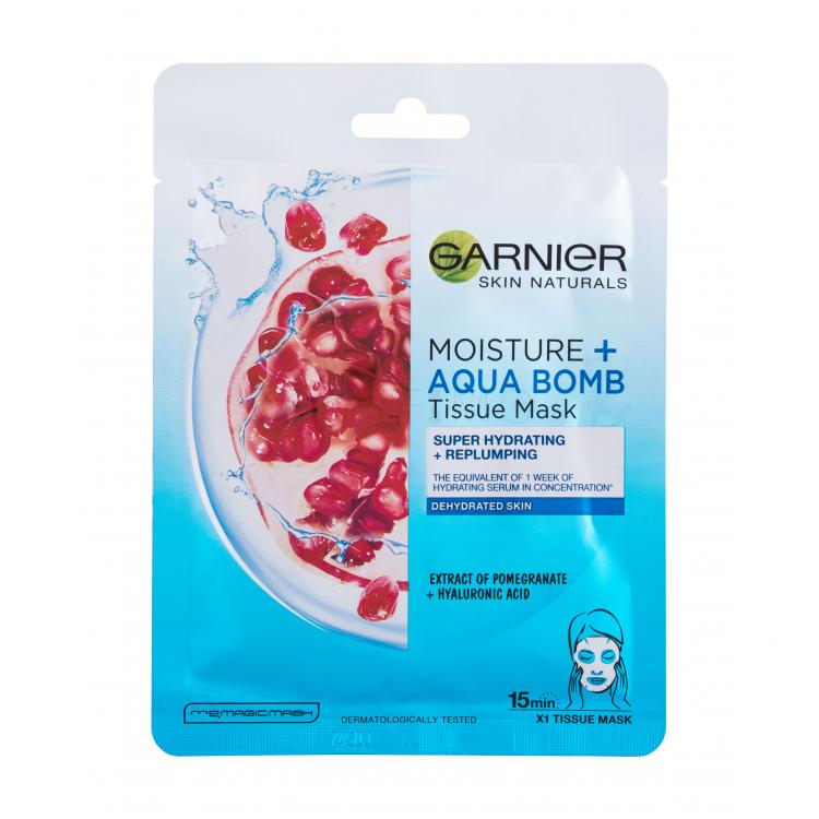 Garnier Skin Naturals Moisture + Aqua Bomb Arcmaszk nőknek 1 db