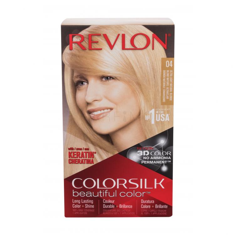 Revlon Colorsilk Beautiful Color Hajfesték nőknek Változat 04 Ultra Light Natural Blonde Szett