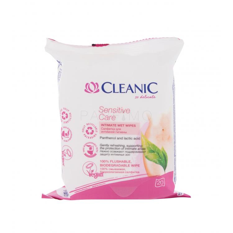 Cleanic Sensitive Care Intim higiénia nőknek 20 db