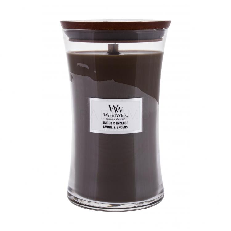 WoodWick Amber &amp; Incense Illatgyertya 610 g