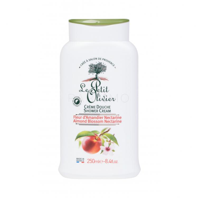 Le Petit Olivier Shower Almond Blossom Nectarine Krémtusfürdő nőknek 250 ml
