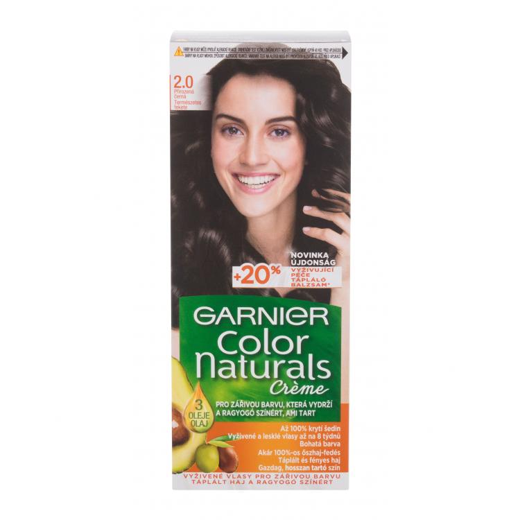 Garnier Color Naturals Créme Hajfesték nőknek 40 ml Változat 2,0 Soft Black