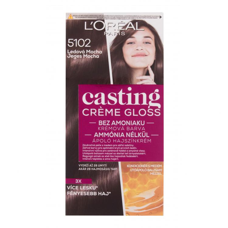 L&#039;Oréal Paris Casting Creme Gloss Hajfesték nőknek 48 ml Változat 5102 Iced Mocha