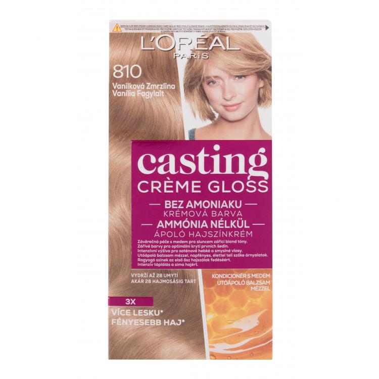 L&#039;Oréal Paris Casting Creme Gloss Hajfesték nőknek 48 ml Változat 810 Vanilla Icecream