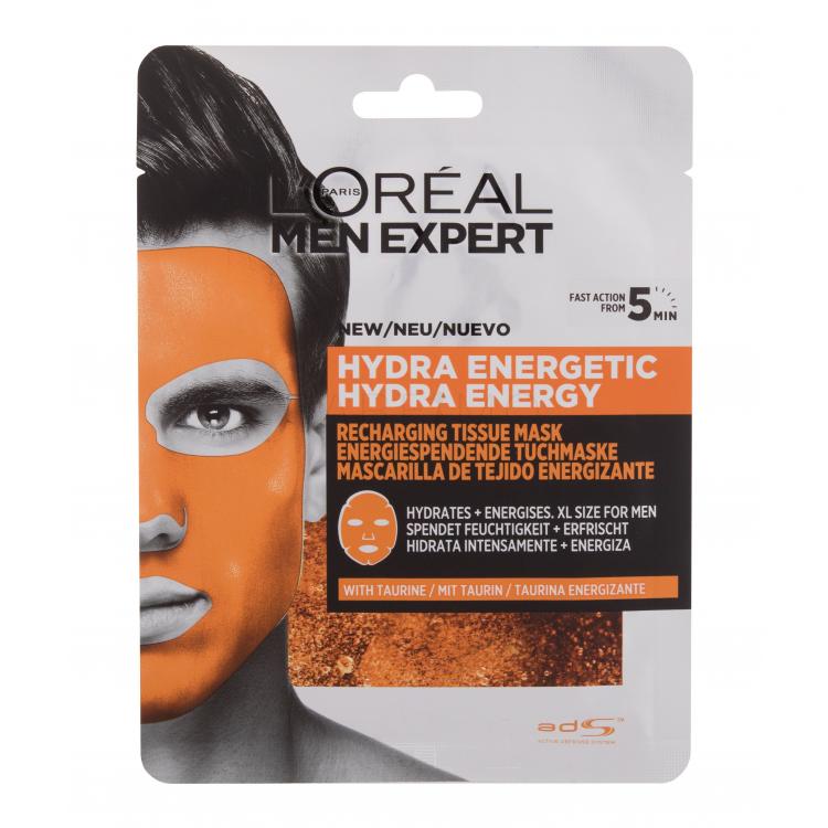 L&#039;Oréal Paris Men Expert Hydra Energetic Arcmaszk férfiaknak 1 db
