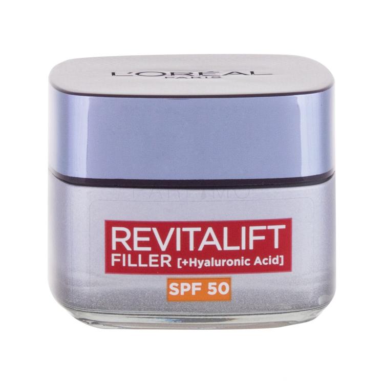 L&#039;Oréal Paris Revitalift Filler HA SPF50 Nappali arckrém nőknek 50 ml