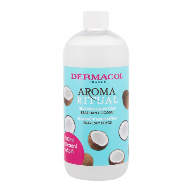 Dermacol Aroma Ritual Brazilian Coconut Folyékony szappan nőknek Refill 500 ml