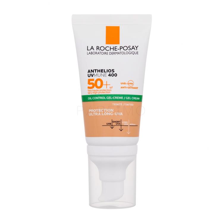 La Roche-Posay Anthelios UVMUNE 400 Tinted Oil Control Gel-Cream SPF50+ Fényvédő készítmény arcra nőknek 50 ml