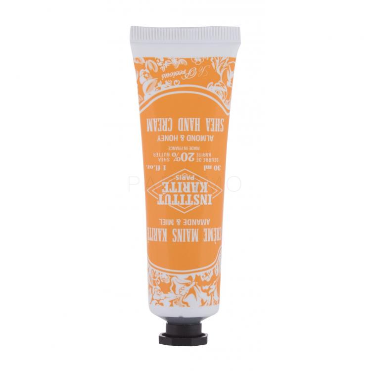 Institut Karité Shea Hand Cream Almond &amp; Honey Kézkrém nőknek 30 ml