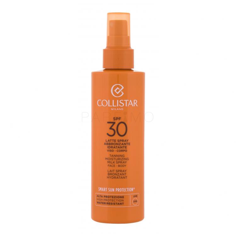 Collistar Smart Sun Protection Tanning Moisturizing Milk Spray SPF30 Fényvédő készítmény testre 200 ml