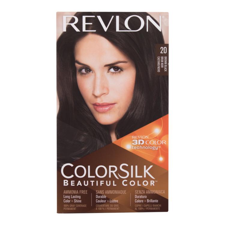 Revlon Colorsilk Beautiful Color Hajfesték nőknek Változat 20 Brown Black Szett