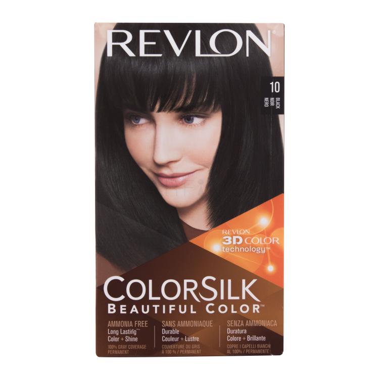 Revlon Colorsilk Beautiful Color Hajfesték nőknek Változat 10 Black Szett