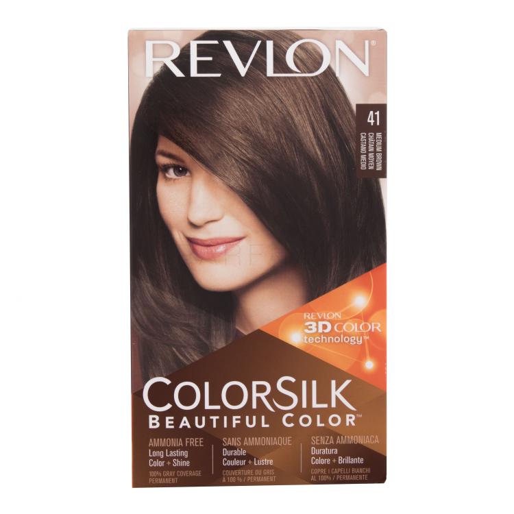 Revlon Colorsilk Beautiful Color Hajfesték nőknek Változat 41 Medium Brown Szett