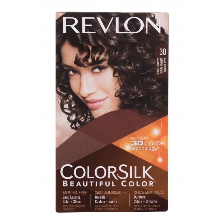 Revlon Colorsilk Beautiful Color Hajfesték nőknek Változat 30 Dark Brown Szett