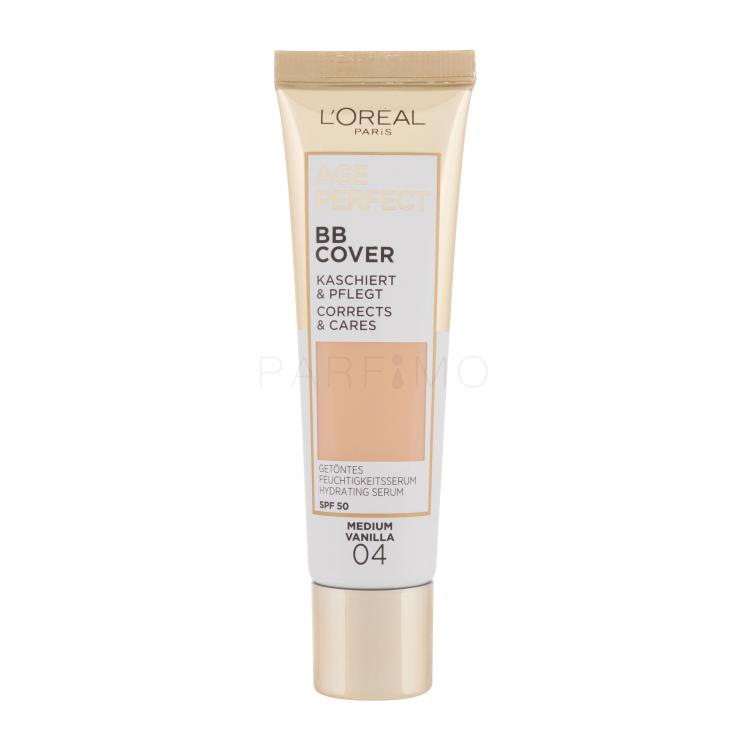 L&#039;Oréal Paris Age Perfect BB Cover BB krém nőknek 30 ml Változat 04 Medium Vanilla