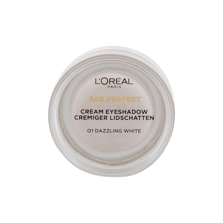 L&#039;Oréal Paris Age Perfect Cream Eyeshadow Szemhéjfesték nőknek 4 ml Változat 01 Dazzling White