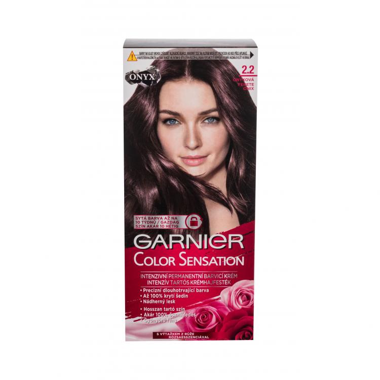 Garnier Color Sensation Hajfesték nőknek 40 ml Változat 2,2 Onyx