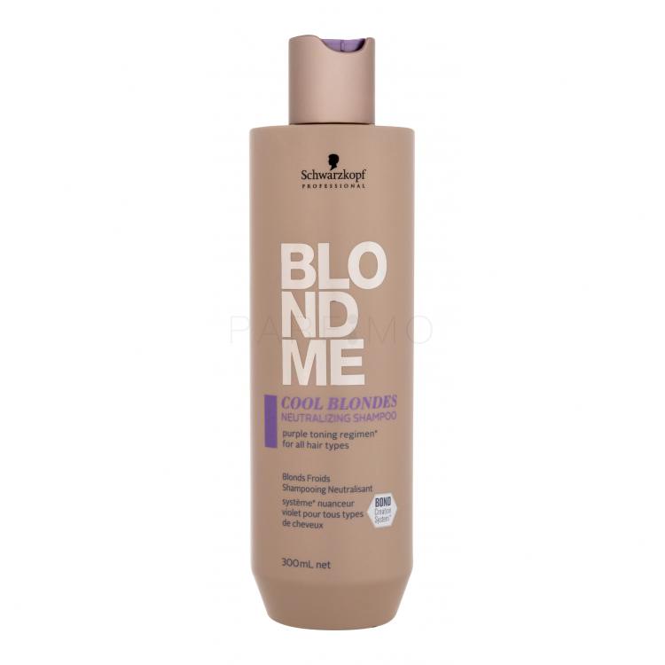 Schwarzkopf Professional Blond Me Cool Blondes Neutralizing Shampoo Sampon nőknek 300 ml