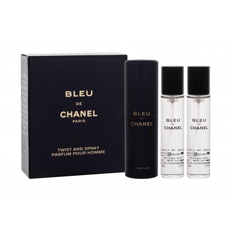 Chanel Bleu de Chanel Parfüm férfiaknak Twist and Spray 3x20 ml
