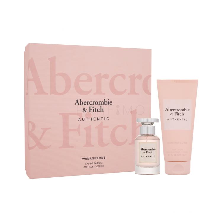 Abercrombie &amp; Fitch Authentic Ajándékcsomagok Eau de Parfum 50 ml + testápoló tej 200 ml