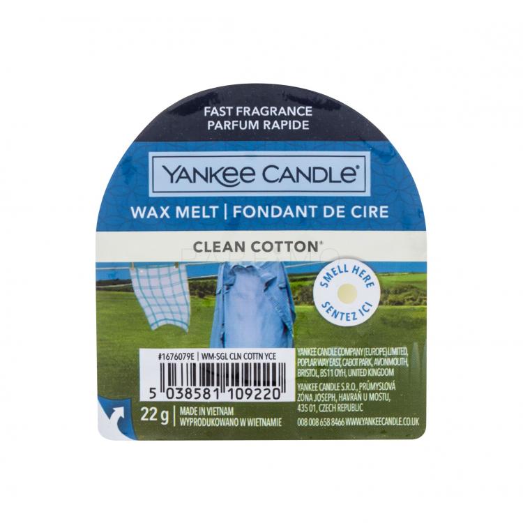 Yankee Candle Clean Cotton Illatviasz 22 g