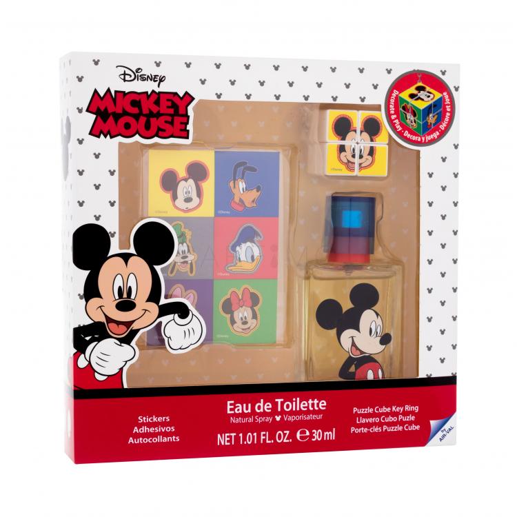 Disney Mickey Mouse Ajándékcsomagok Eau de Toilette 30 ml + matricák + kulcstartó