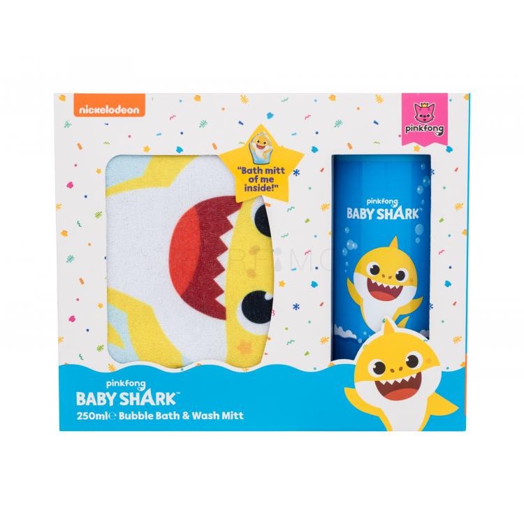 Pinkfong Baby Shark Gift Set Ajándékcsomagok fürdőhab 250 ml + fürdőkesztyű