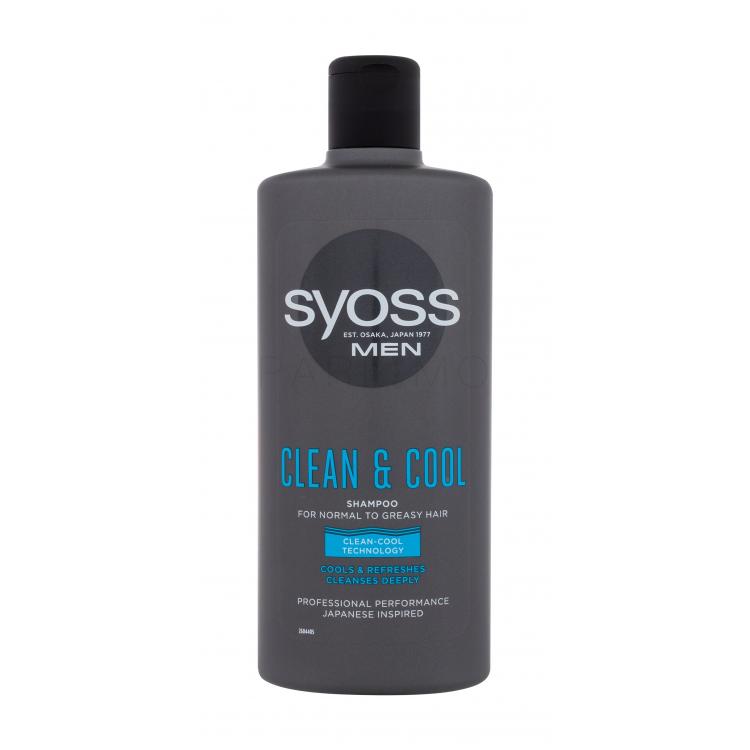 Syoss Men Clean &amp; Cool Sampon férfiaknak 440 ml