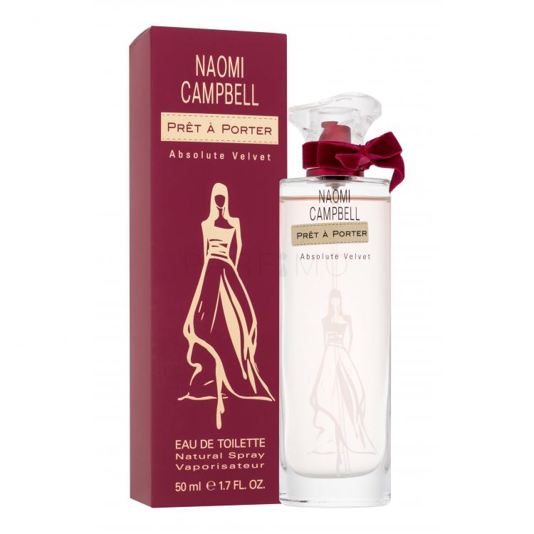 Naomi Campbell Prêt à Porter Absolute Velvet Eau de Toilette nőknek 50 ml