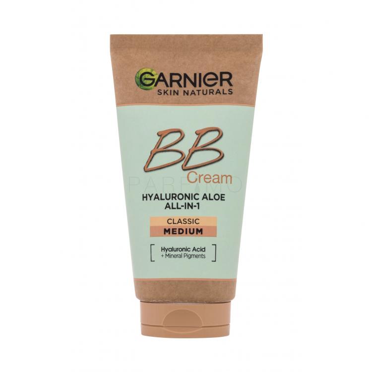 Garnier Skin Naturals BB Cream Hyaluronic Aloe All-In-1 SPF25 BB krém nőknek 50 ml Változat Medium