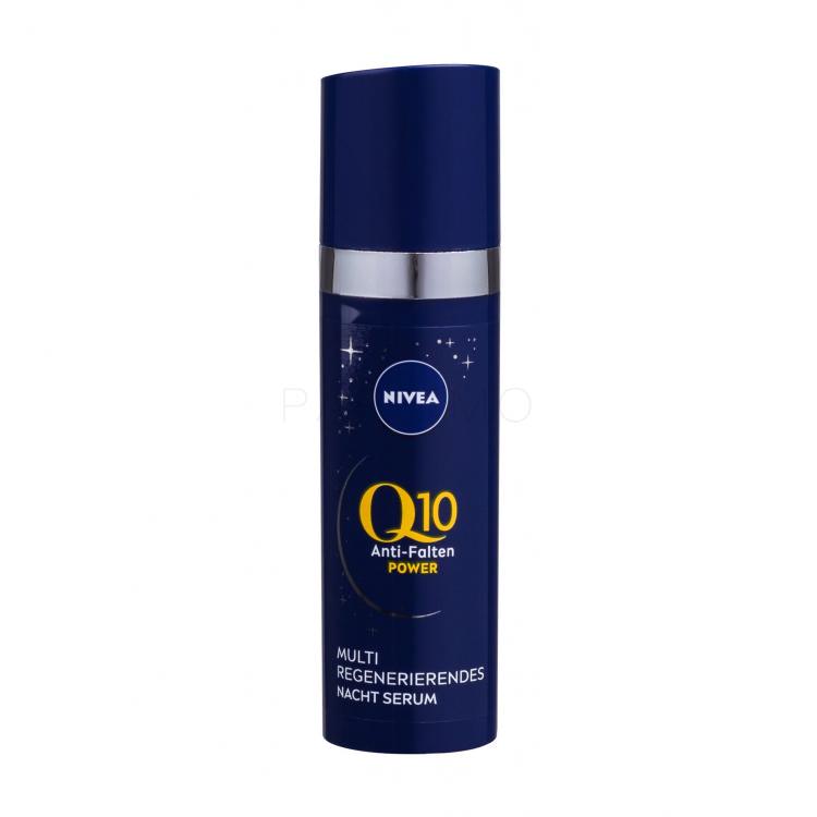 Nivea Q10 Power Ultra Recovery Night Serum Arcszérum nőknek 30 ml