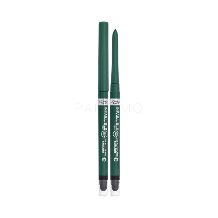 L&#039;Oréal Paris Infaillible Grip 36H Gel Automatic Eye Liner Szemceruza nőknek 1,2 g Változat 008 Emerald Green