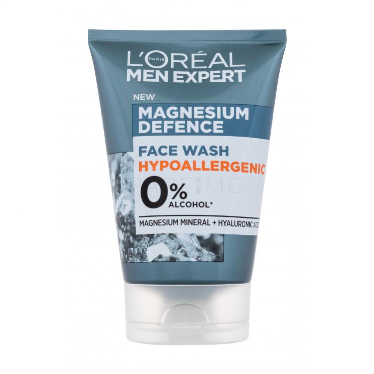 L&#039;Oréal Paris Men Expert Magnesium Defence Face Wash Arctisztító gél férfiaknak 100 ml