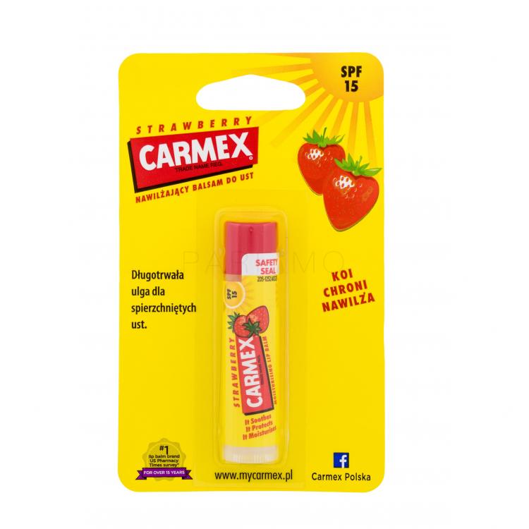 Carmex Strawberry SPF15 Ajakbalzsam nőknek 4,25 g