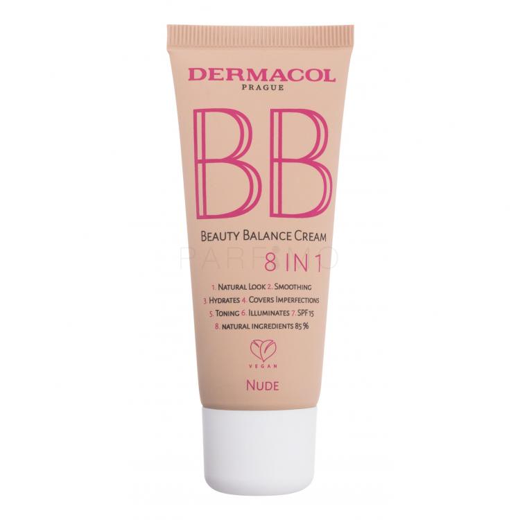 Dermacol BB Beauty Balance Cream 8 IN 1 SPF15 BB krém nőknek 30 ml Változat 2 Nude