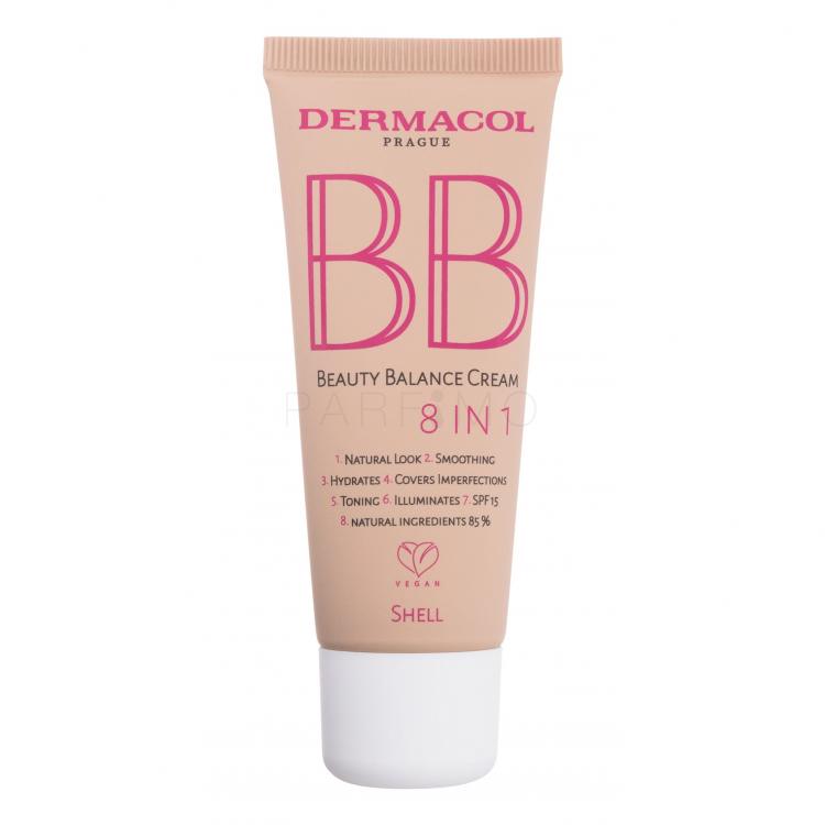 Dermacol BB Beauty Balance Cream 8 IN 1 SPF 15 BB krém nőknek 30 ml Változat 3 Shell