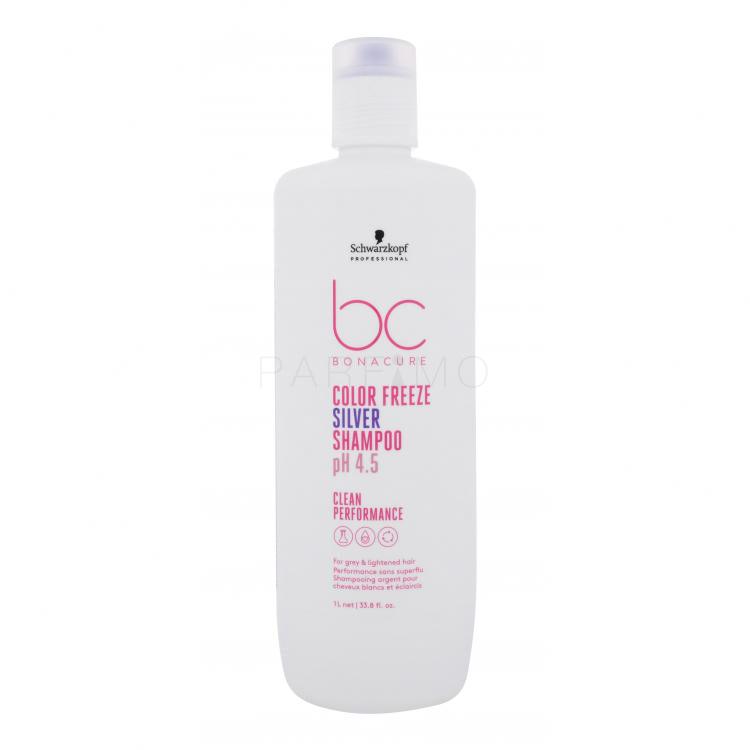 Schwarzkopf Professional BC Bonacure Color Freeze pH 4.5 Shampoo Silver Sampon nőknek 1000 ml