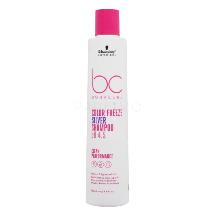 Schwarzkopf Professional BC Bonacure Color Freeze pH 4.5 Silver Shampoo Sampon nőknek 250 ml