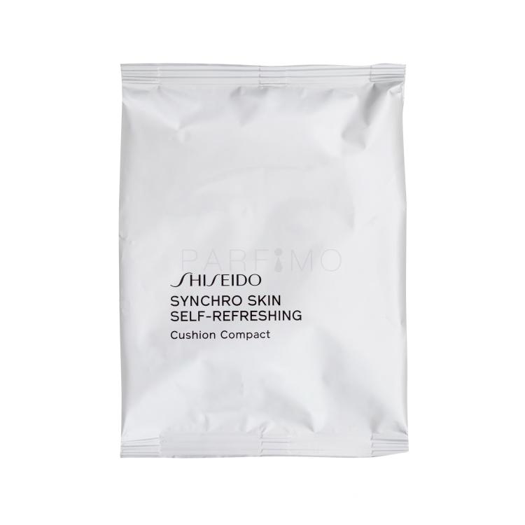 Shiseido Synchro Skin Self-Refreshing Cushion Compact Alapozó nőknek 13 g Változat 310 Silk teszter