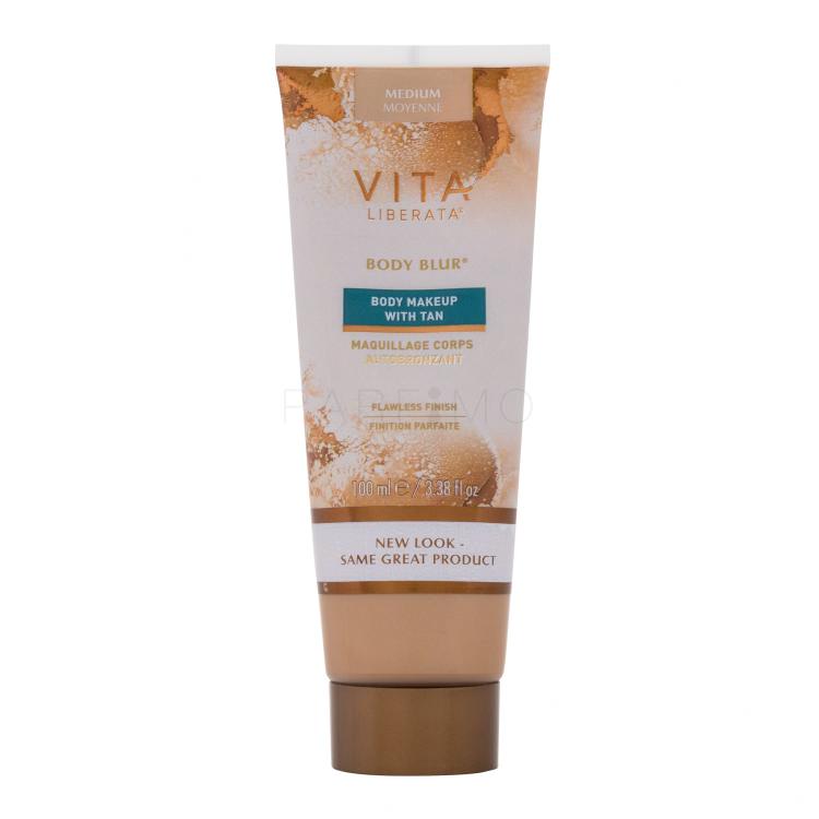 Vita Liberata Body Blur™ Body Makeup With Tan Alapozó nőknek 100 ml Változat Medium