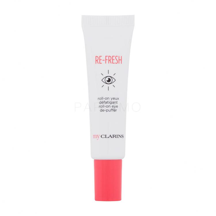 Clarins Re-Fresh Roll-On Eye De-Puffer Szemkörnyékápoló gél nőknek 15 ml