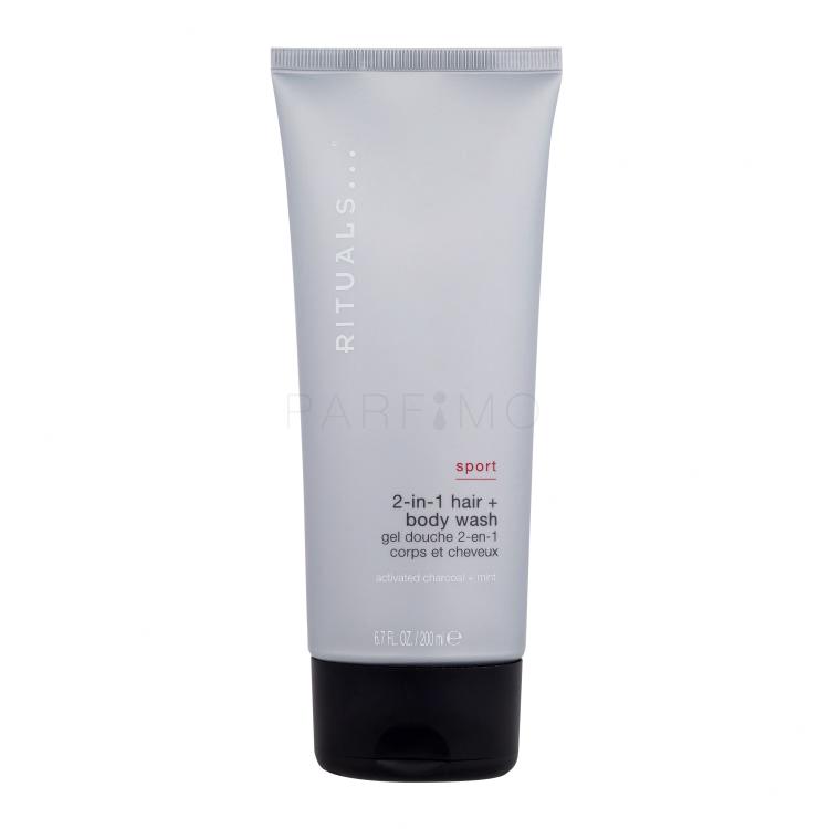 Rituals Sport 2-in-1 Hair + Body Wash Tusfürdő férfiaknak 200 ml
